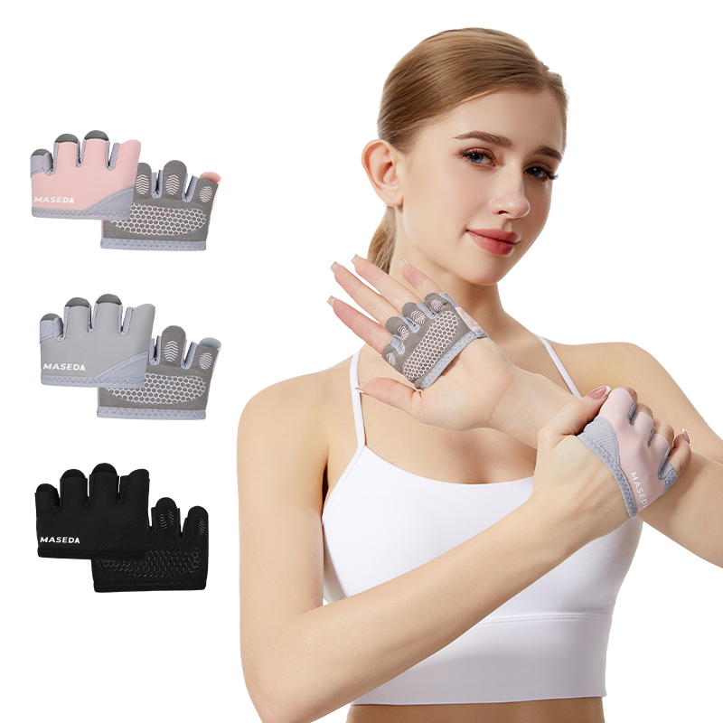 Yoga For Fitness - Coppia di Guanti Fitness Senza Dita: