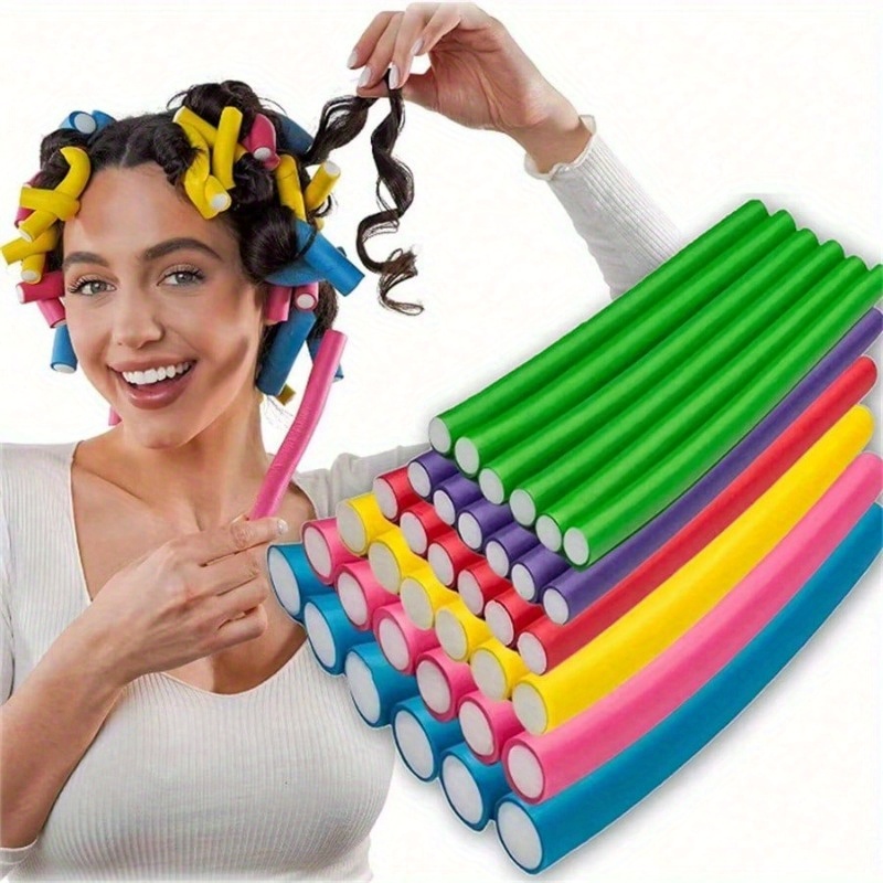 Foam Roller - 10pc Flessibili Rulli Per Capelli Senza