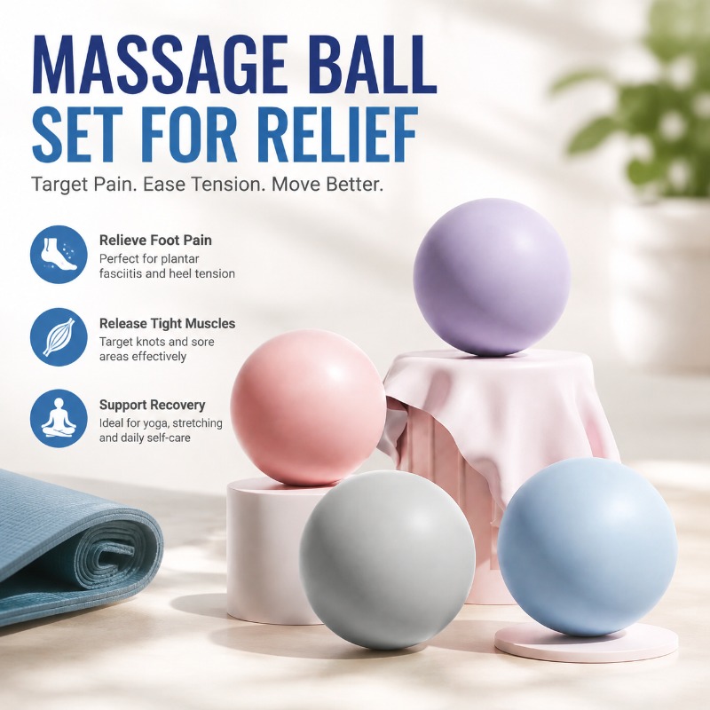Yoga Fitness Ball - Palla Massaggiante in Silicone per Fitness,