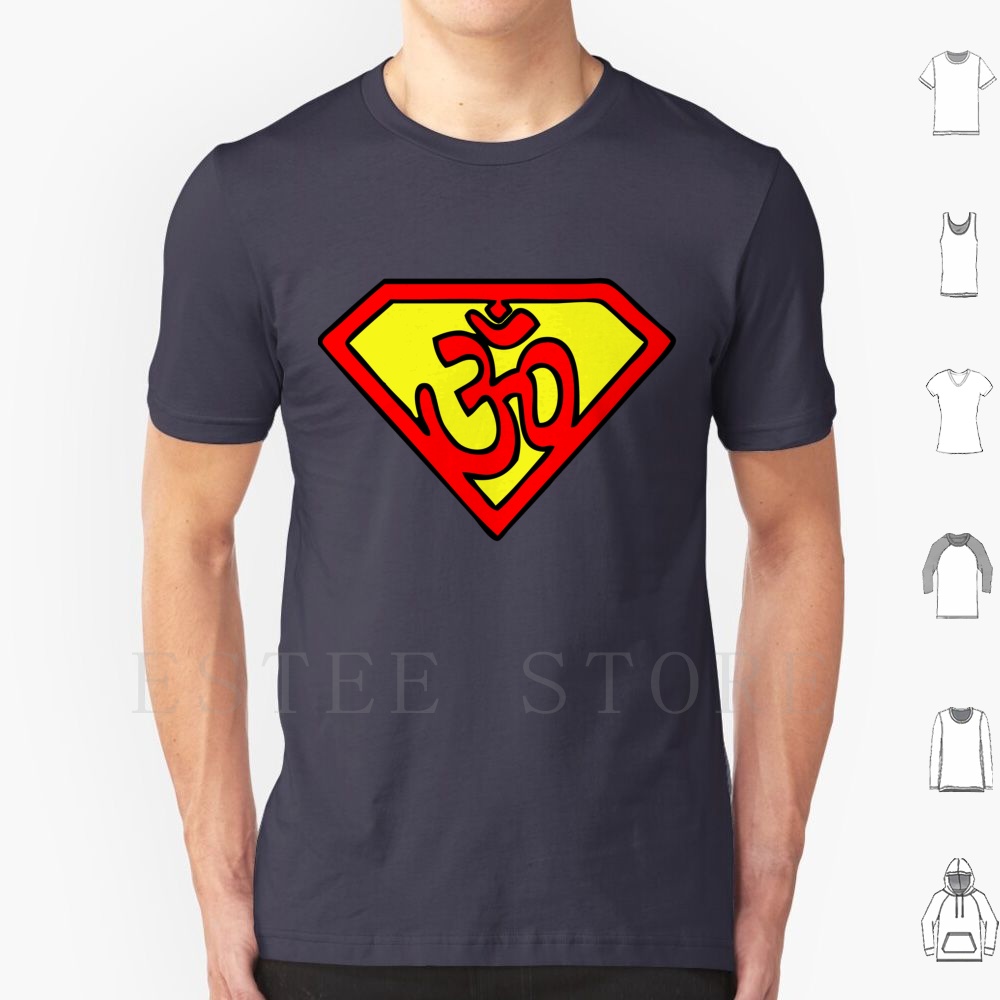 Zen Yoga Fitness - Super Om Simbolo T Shirt Stampa