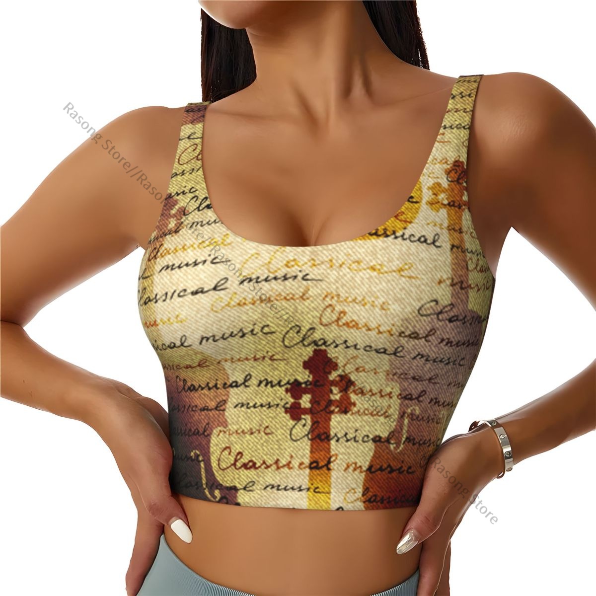 Yoga Fitness Music - Reggiseno sportivo da donna che corre