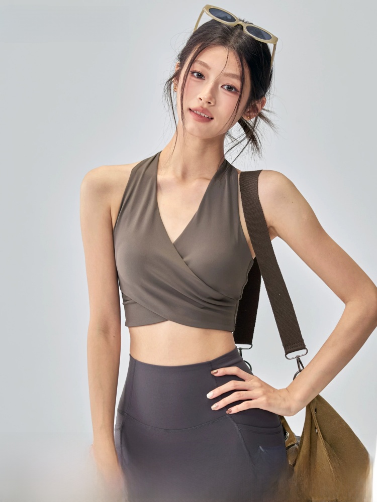 Yoga Und Fitness - Reggiseno Sportivo Monopezzo da Donna per