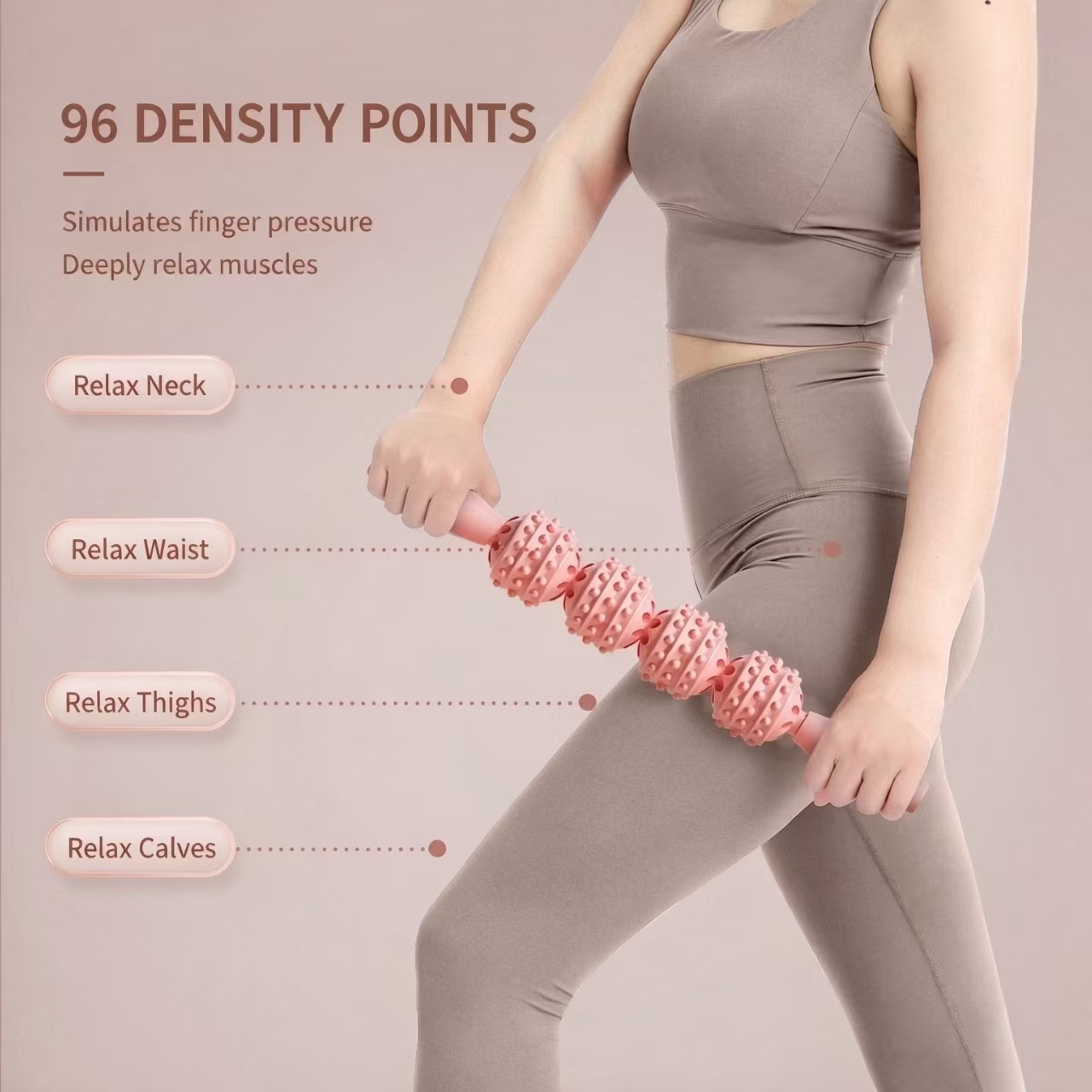 Yoga Fitness Ball - Bastone per Massaggio Yoga, Rilassante Muscolare