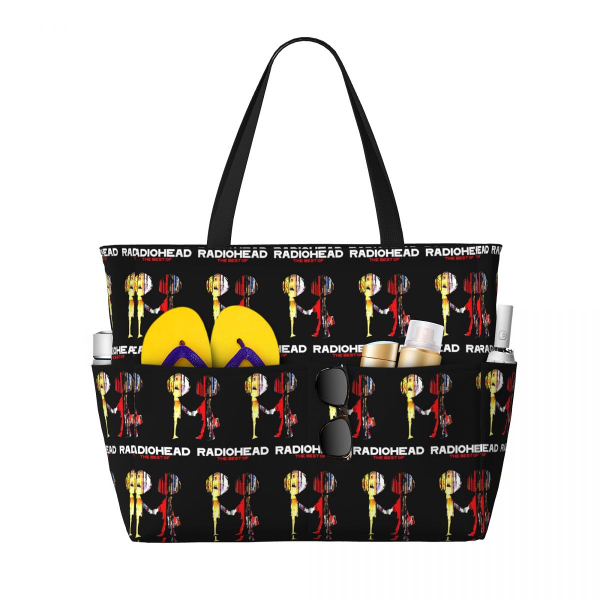 Yoga Fitness Music - Borsa tote da spiaggia Radiohead Band