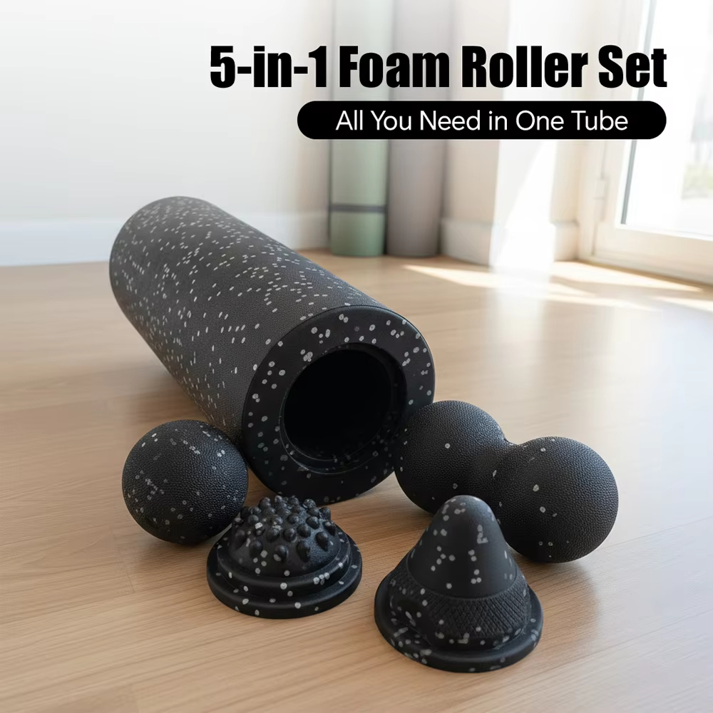 Foam Roller - Set 5-in-1 per il recupero muscolare: