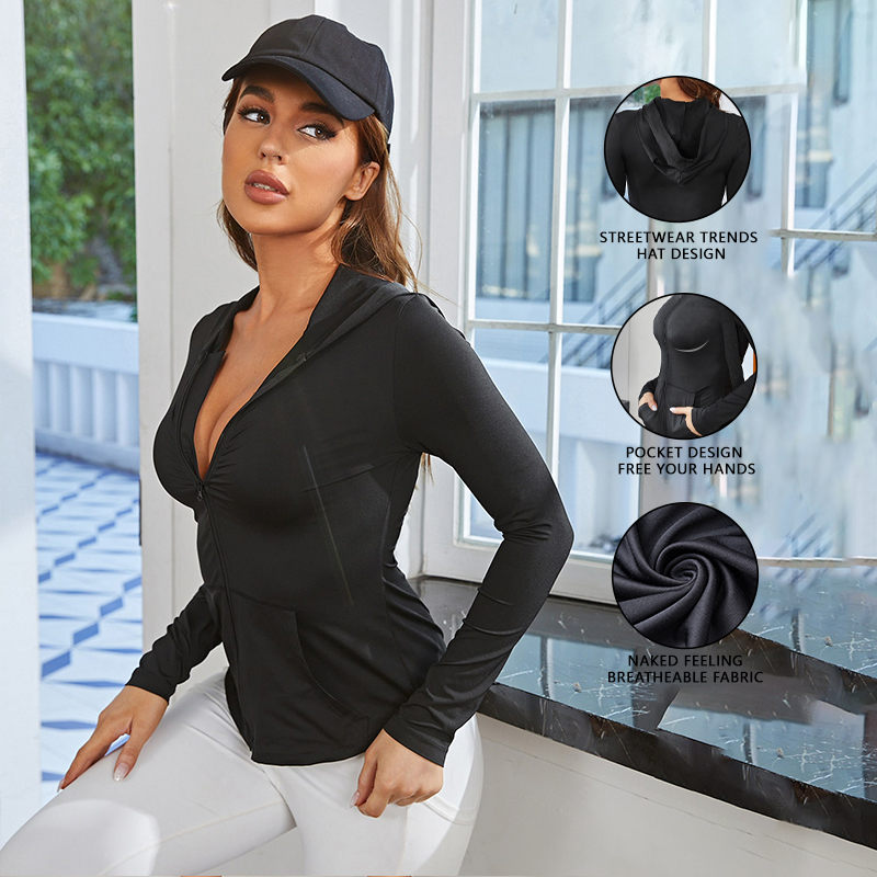 Giacca sportiva da donna nera, - Yoga For Fitness recensione e prezzo