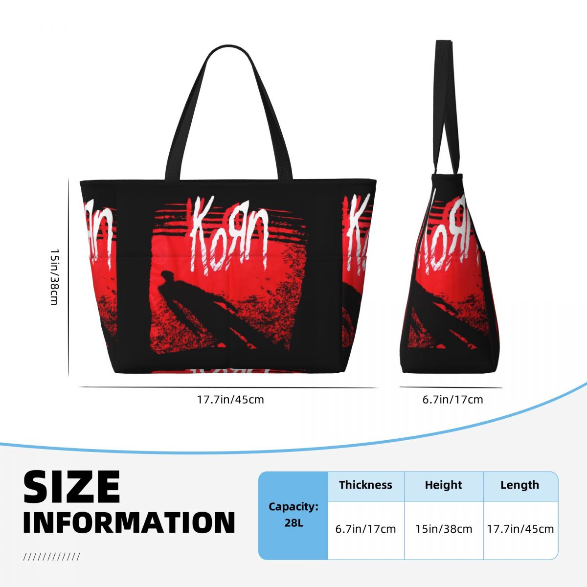 Borsa tote da spiaggia Korn Me - Yoga Fitness Music recensione e prezzo