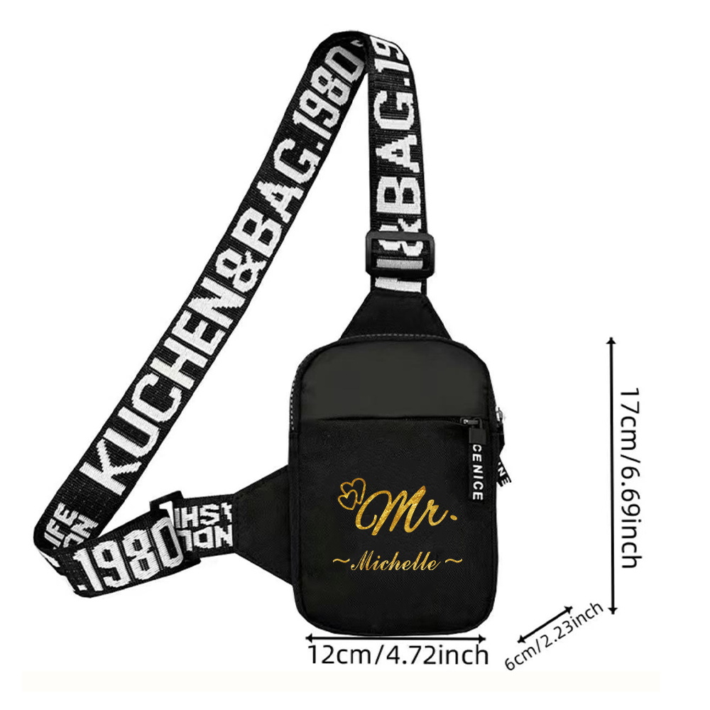 Borsa da petto personalizzata  - Yoga Fitness Name recensione e prezzo