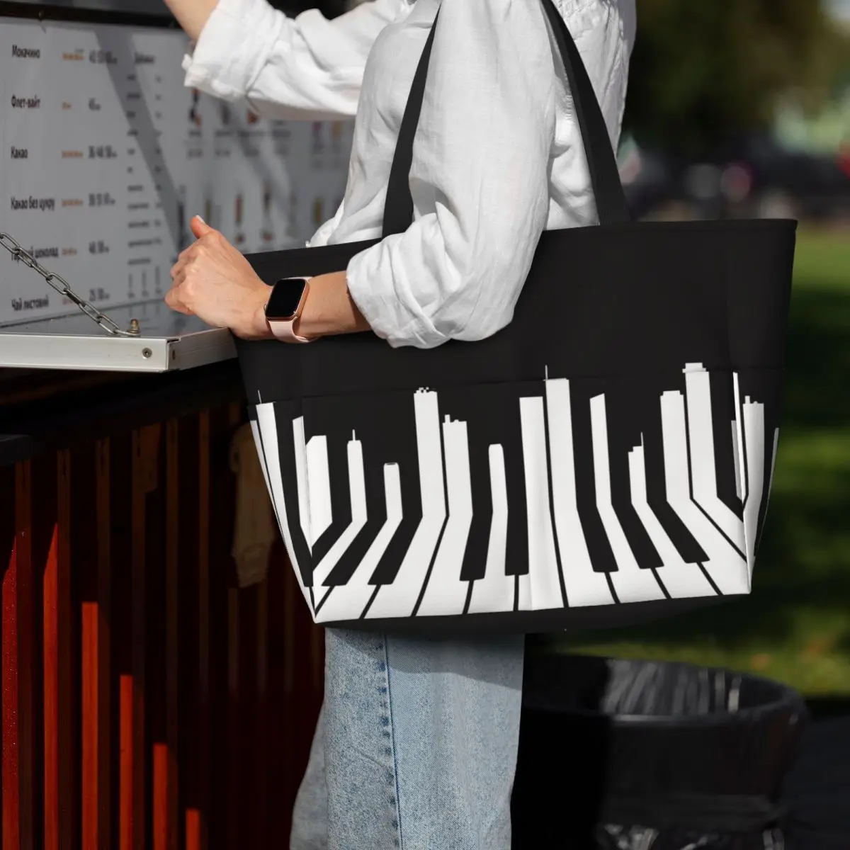 Borsa tote da spiaggia Piano C - Yoga Fitness Music recensione e prezzo