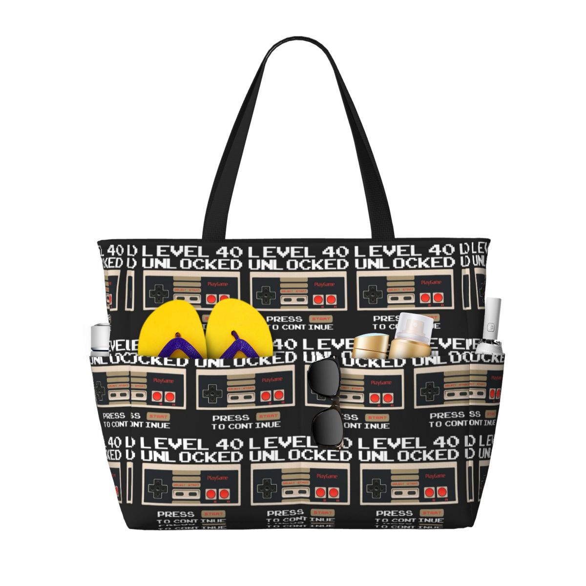 Borsa tote da spiaggia con cas - Yoga Fitness Music recensione e prezzo