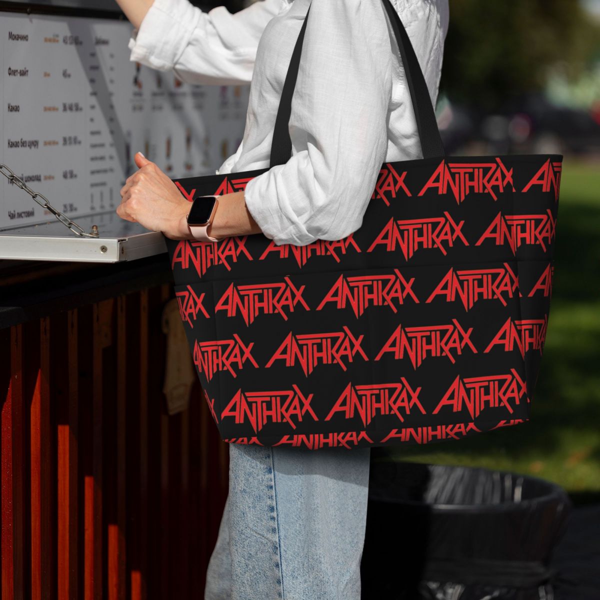 Borsa da spiaggia con logo Ant - Yoga Fitness Music recensione e prezzo