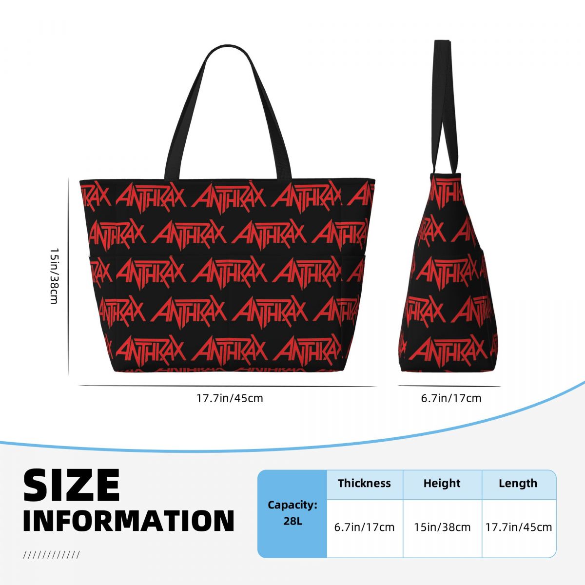 Borsa da spiaggia con logo Ant - Yoga Fitness Music recensione e prezzo