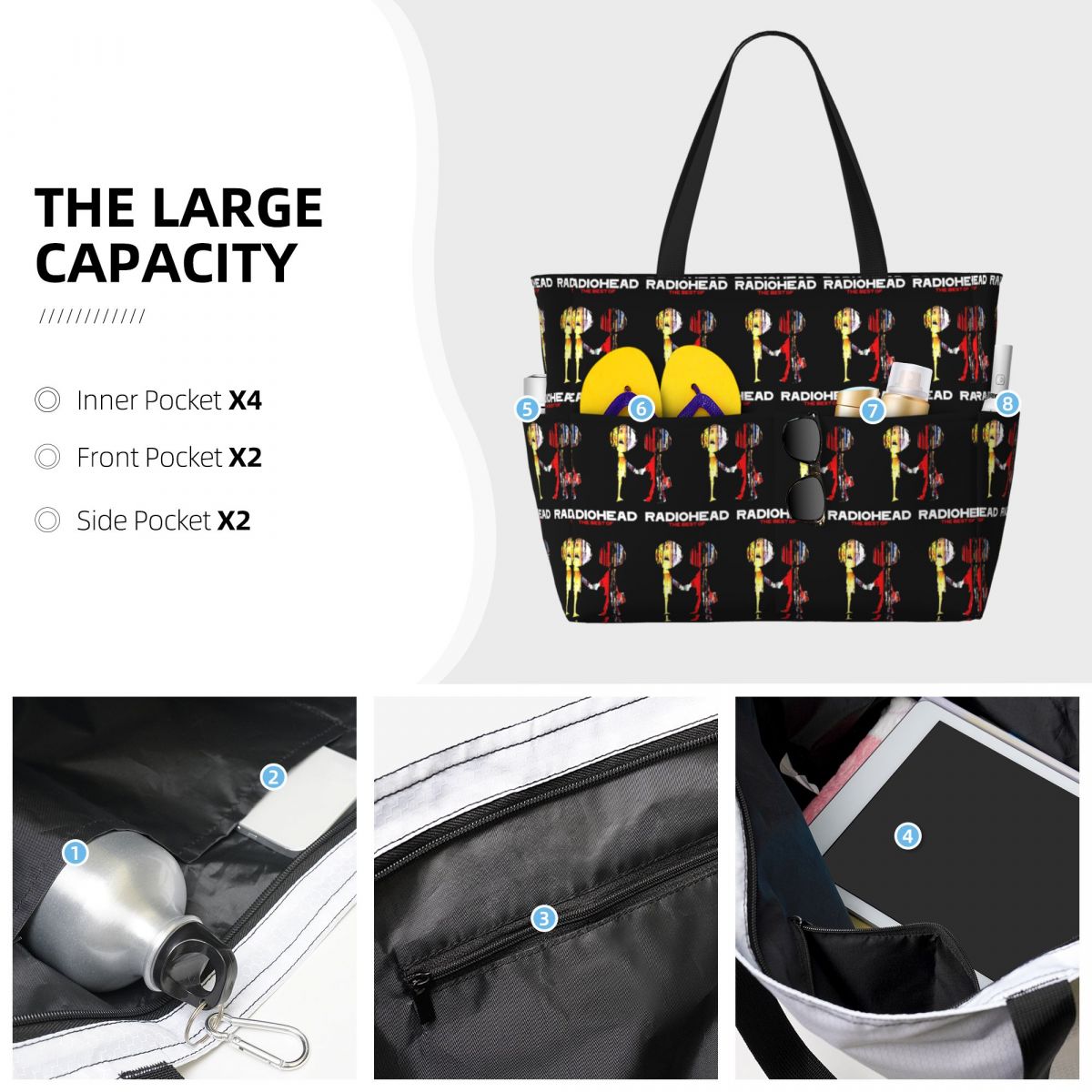 Borsa tote da spiaggia Radiohe - Yoga Fitness Music recensione e prezzo