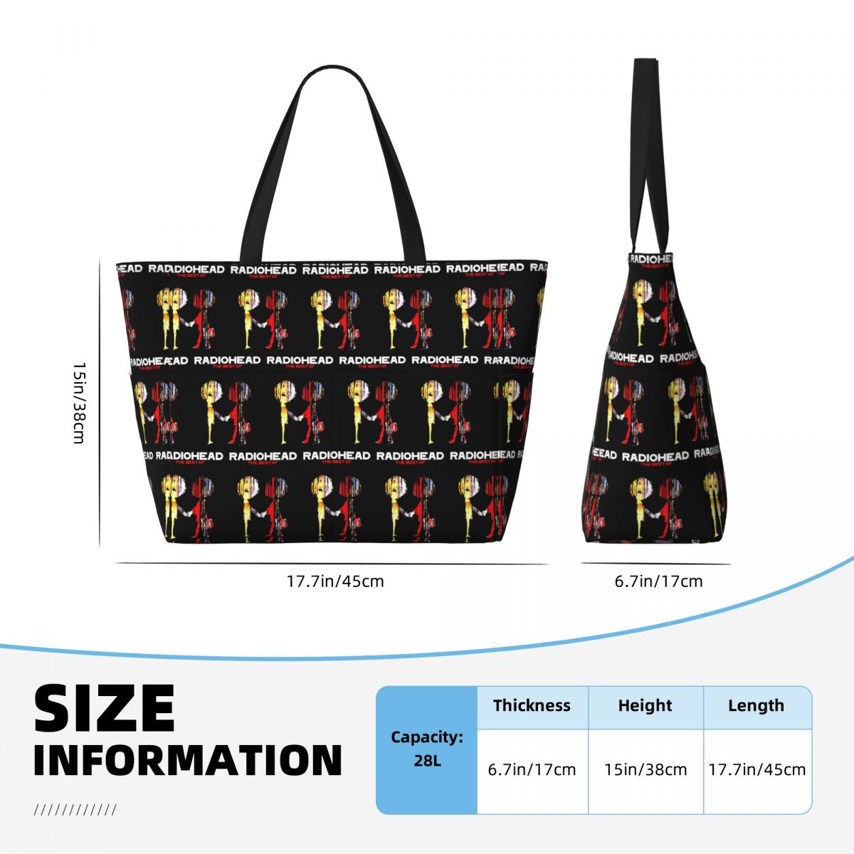 Borsa tote da spiaggia Radiohe - Yoga Fitness Music recensione e prezzo