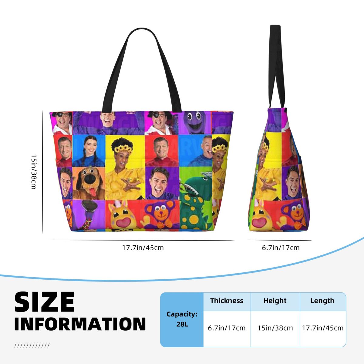 Borsa tote da spiaggia The Wig - Yoga Fitness Music recensione e prezzo