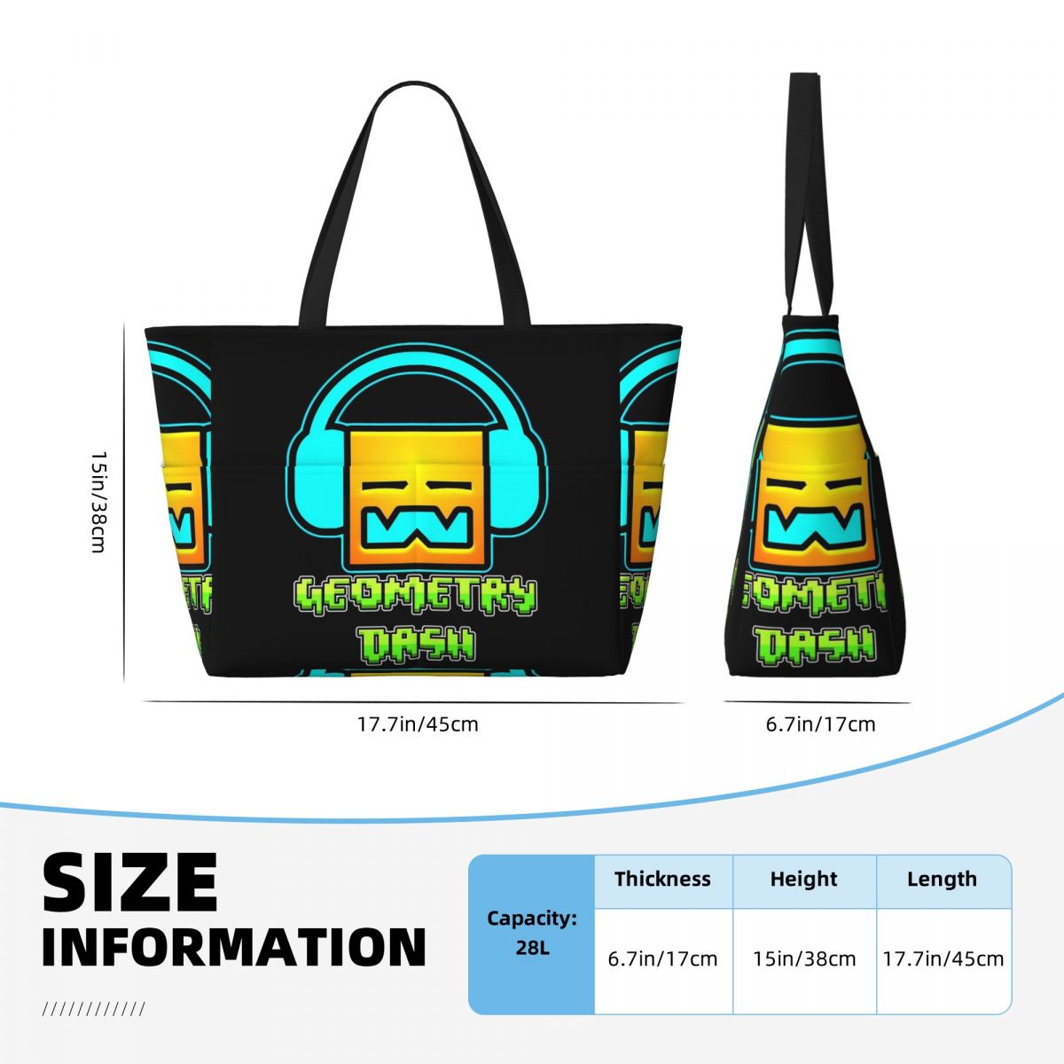 Borsa da spiaggia geometrica c - Yoga Fitness Music recensione e prezzo